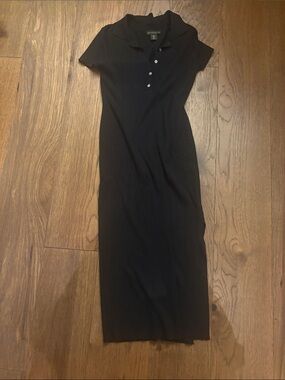 House of Harlow 1960 Black Polo Maxi Dress